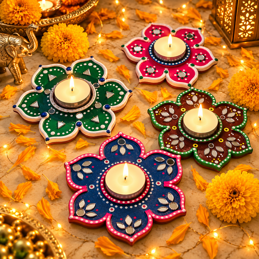 Lippan Tea Light Rangoli Kit