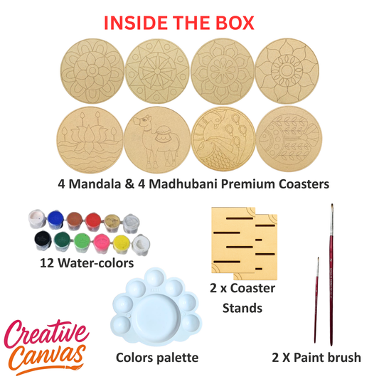 Mandala & Madhubani Art DIY Kit