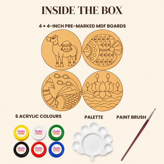 Madhubani Art Coasters Kit